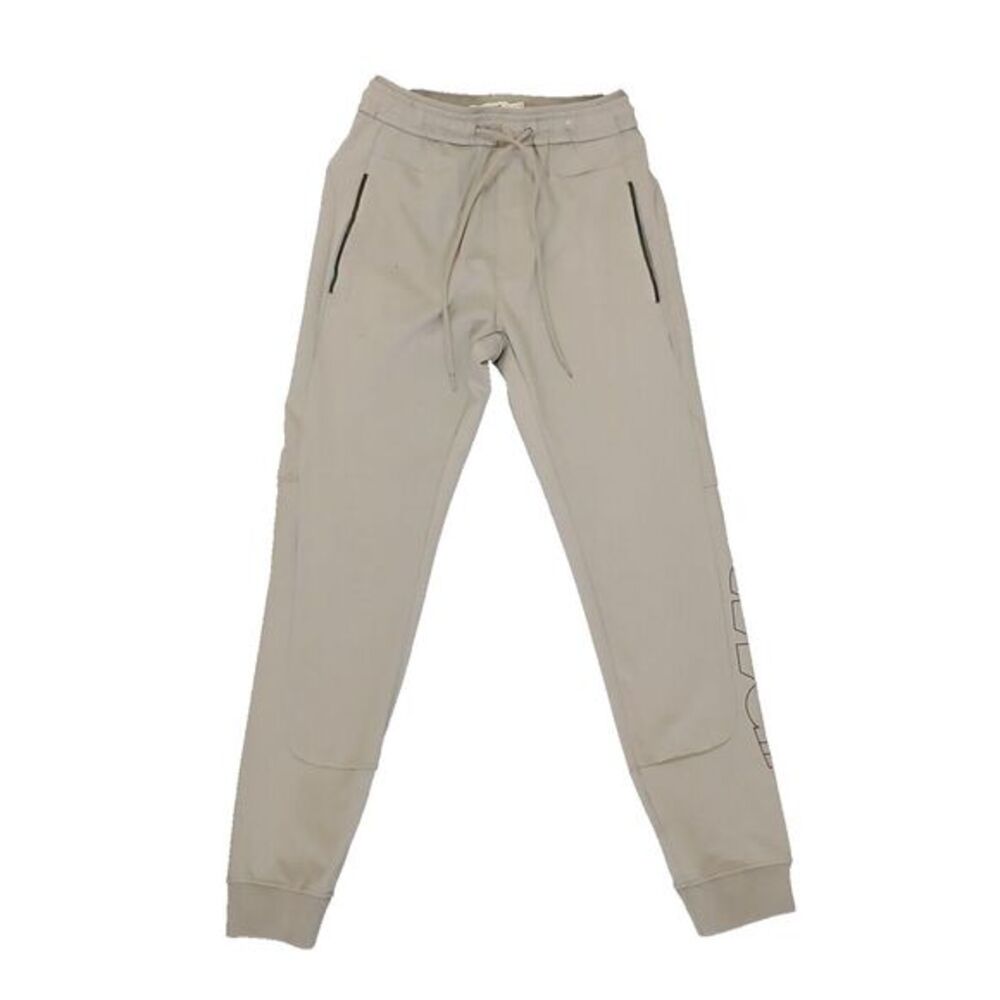 Pull & Bear Mens Beige Jogger‎ Sweatpants Tapered Drawstring SizeXS Zip Pocket